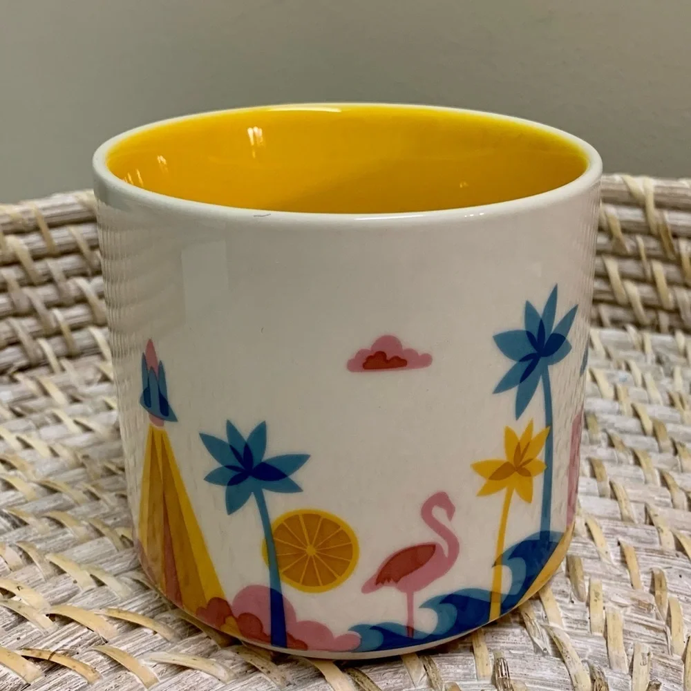 Starbucks Collector’s Coffee Mug - Florida You Are Here series yellow palm trees